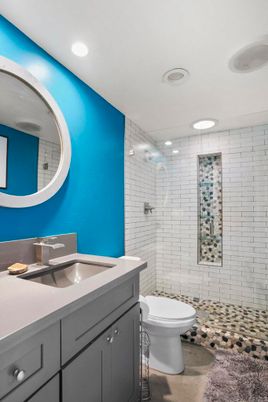 Bathroom, Interior, Recessed Lighting