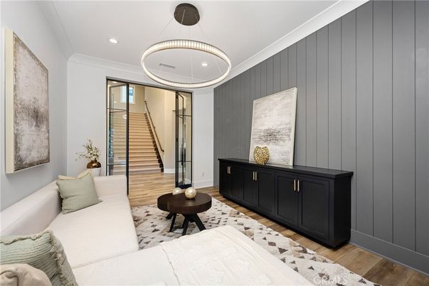 Interior, Pendant Lights, Recessed Lighting, Wood Texture Flooring