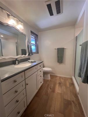 Bathroom, Dual Sink Vanities, Interior, Wood Texture Flooring