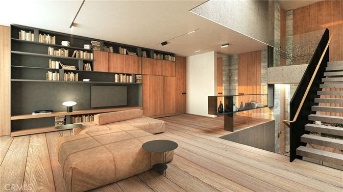 Interior, Recessed Lighting, Wood Texture Flooring