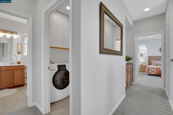 Bathroom, Bedroom, Interior, Recessed Lighting, Utility Closets, Washer