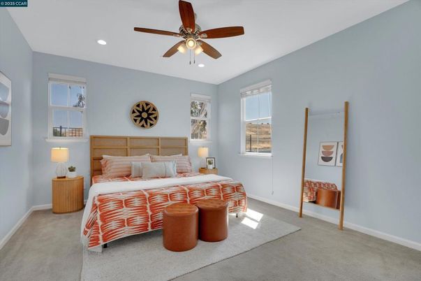 Bedroom, Interior, Recessed Lighting