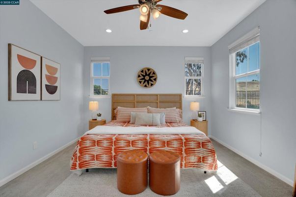 Bedroom, Interior, Recessed Lighting