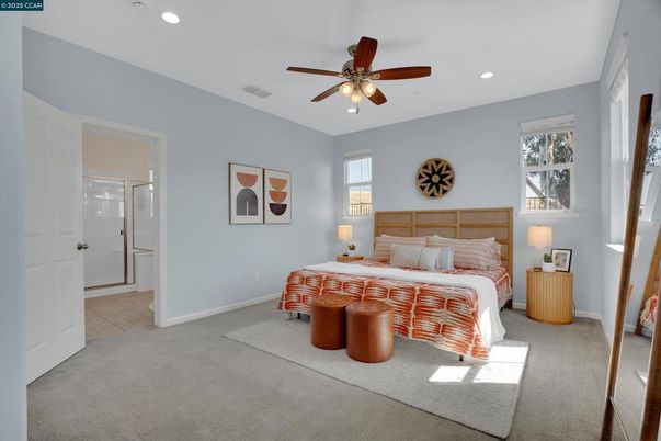Bedroom, Interior, Recessed Lighting
