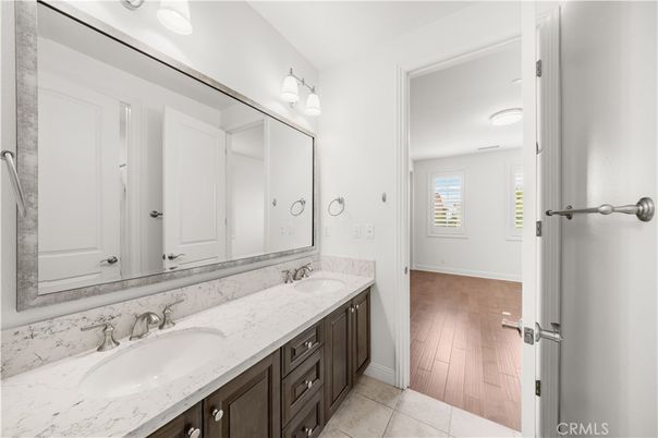 Bathroom, Dual Sink Vanities, Interior, Wood Texture Flooring