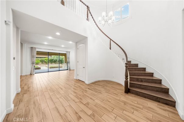 Chandelier, Interior, Recessed Lighting, Wood Texture Flooring