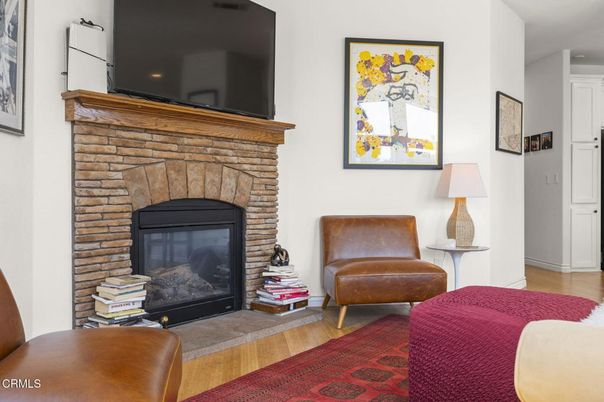 Fireplace, Interior, Wood Texture Flooring