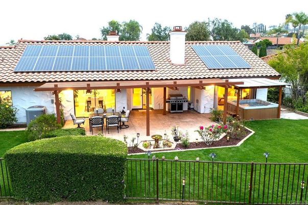 Backyard, Exterior, Hot Tub, Solar Panels