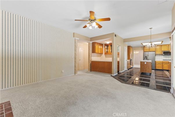 Chandelier, Empty room, Interior, Kitchen, Pendant Lights
