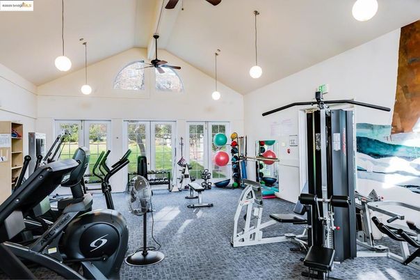 Fitness Equipment, Gym, Interior, Pendant Lights