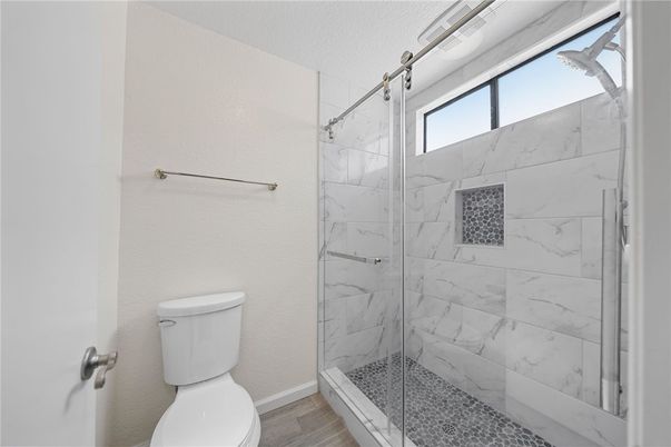 Bathroom, Glass Shower, Interior, Marble Walls