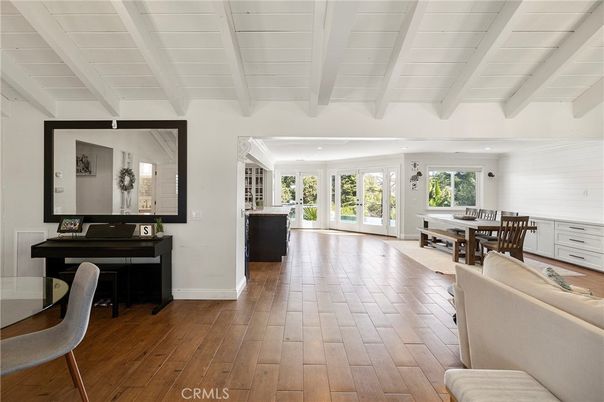 Dining room, Interior, Piano, Wood Texture Flooring