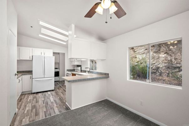 Interior, Kitchen, Wood Texture Flooring