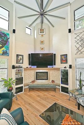 Fireplace, Interior, Wood Texture Flooring