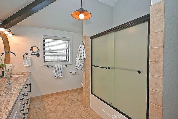 Bathroom, Glass Shower, Interior, Pendant Lights