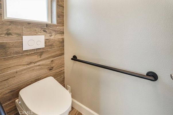 Bathroom, Interior, Wood Texture Flooring, Wooden Walls