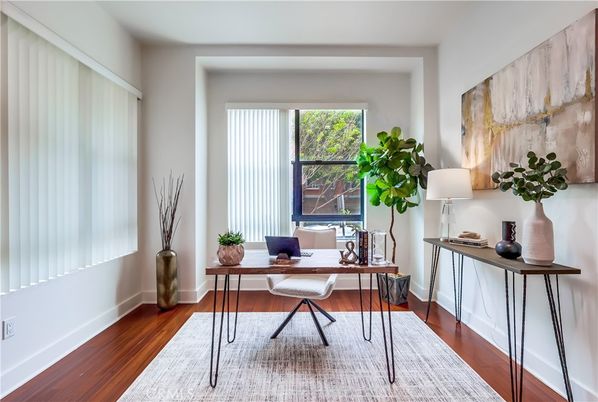 Home Office, Interior, Wood Texture Flooring