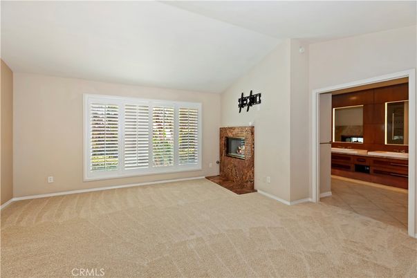 Empty room, Fireplace, Interior