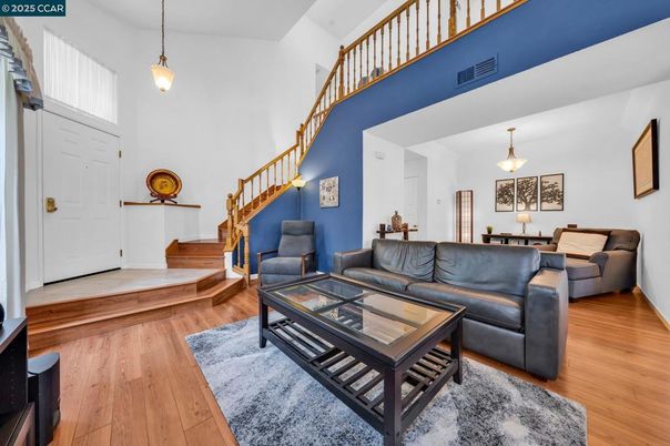 Interior, Living room, Pendant Lights, Wood Texture Flooring