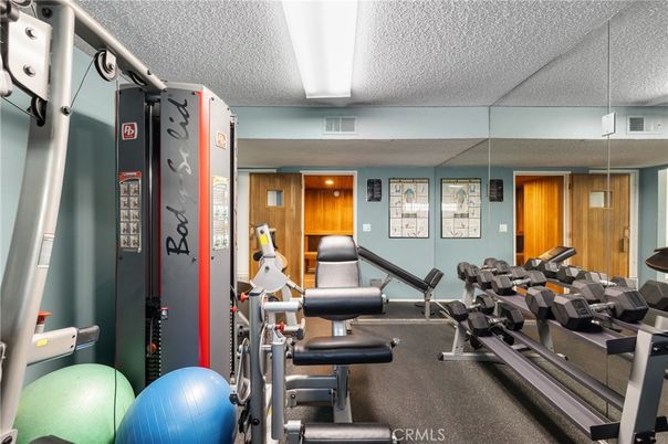Fitness Equipment, Interior, Wooden Walls