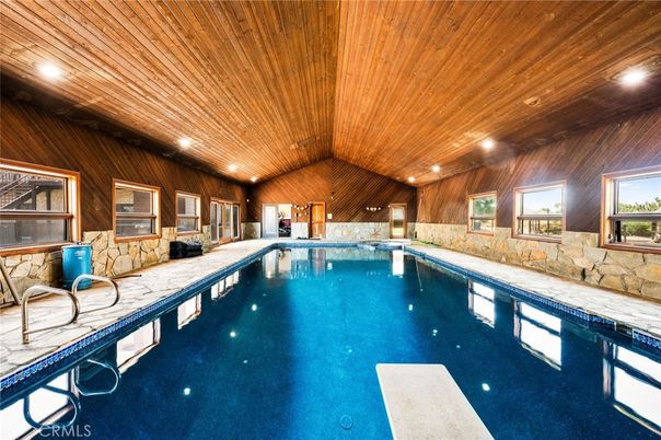 Interior, Pool, Recessed Lighting, Wooden Ceilings