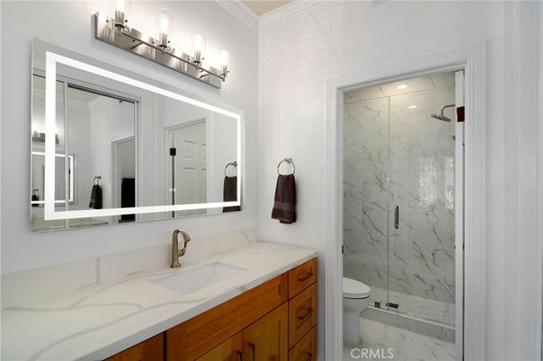 Bathroom, Glass Shower, Interior, Marble, Marble Walls