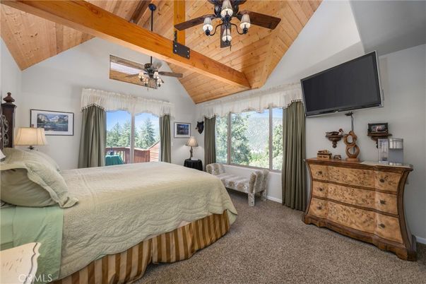 Bedroom, Interior, Wooden Beams, Wooden Ceilings