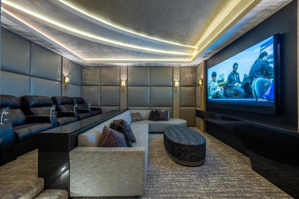 Interior, Projection Screen, Theatre Room