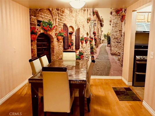 Dining room, Interior, Wood Texture Flooring