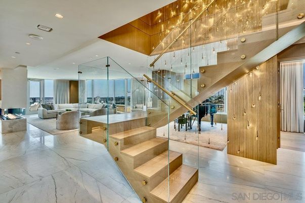 Interior, Living room, Marble, Recessed Lighting
