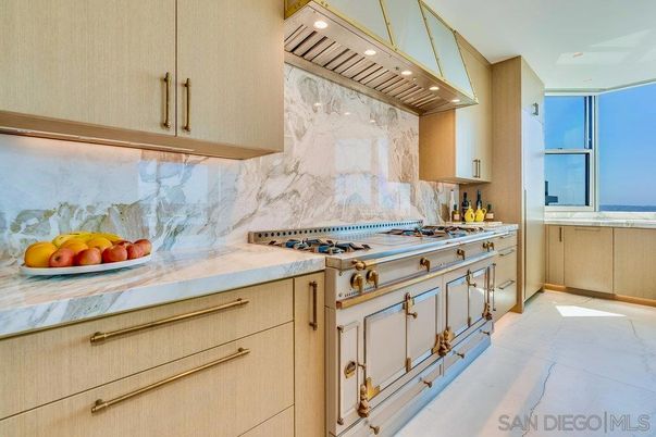 Interior, Kitchen, Marble, Marble Walls, Recessed Lighting, Water