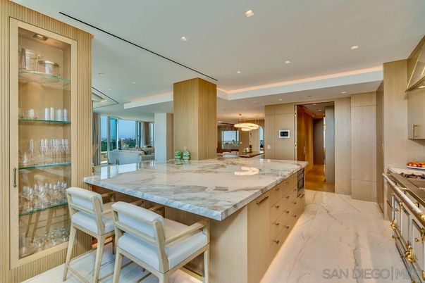 Interior, Kitchen, Marble, Recessed Lighting