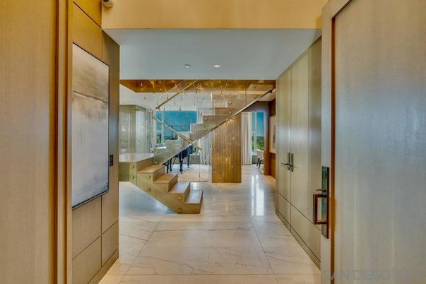 Interior, Marble, Recessed Lighting, Wooden Walls