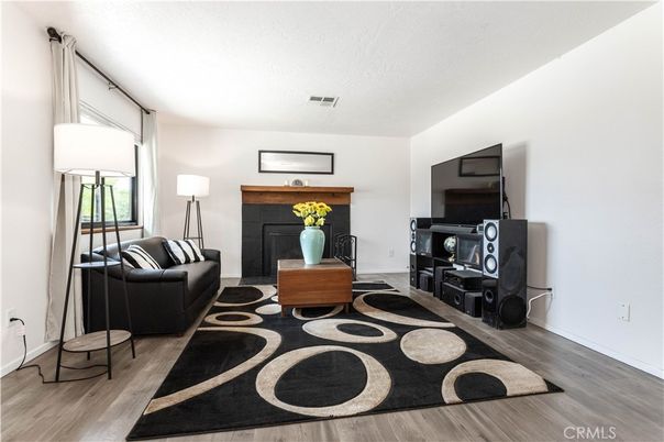 Fireplace, Interior, Living room, Wood Texture Flooring