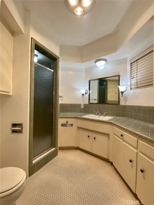 Bathroom, Glass Shower, Interior, Tile Countertops
