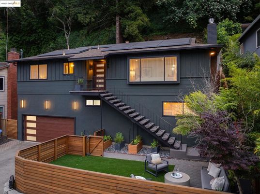 Attached, Exterior, Facade, Solar Panels, Raised Ranch