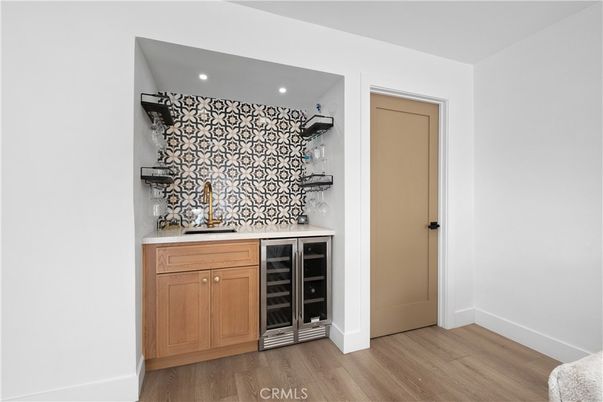 Interior, Recessed Lighting, Wine Storage, Wood Texture Flooring