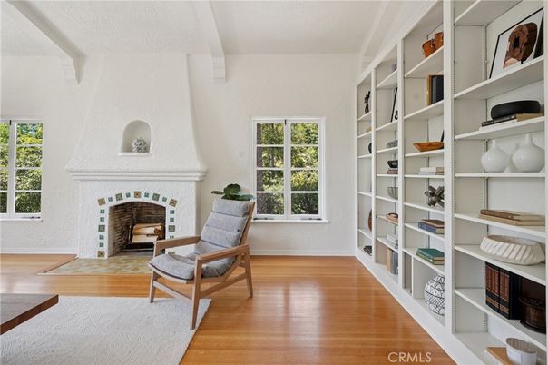 Fireplace, Interior, Wood Texture Flooring