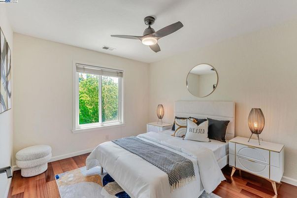 Bedroom, Interior, Wood Texture Flooring