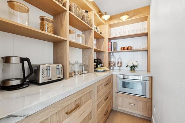 Interior, Kitchen, Wood Texture Flooring