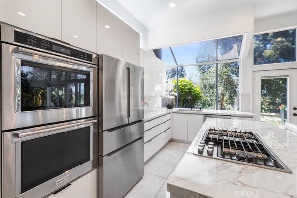 Interior, Kitchen, Recessed Lighting, Stainless Steel Appliances