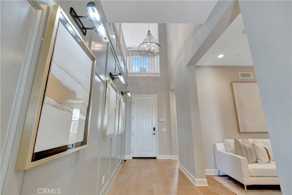 Chandelier, Interior, Recessed Lighting, Wood Texture Flooring