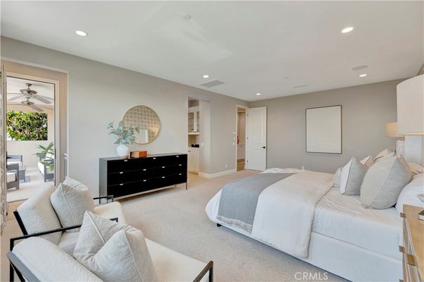 Bedroom, Interior, Recessed Lighting