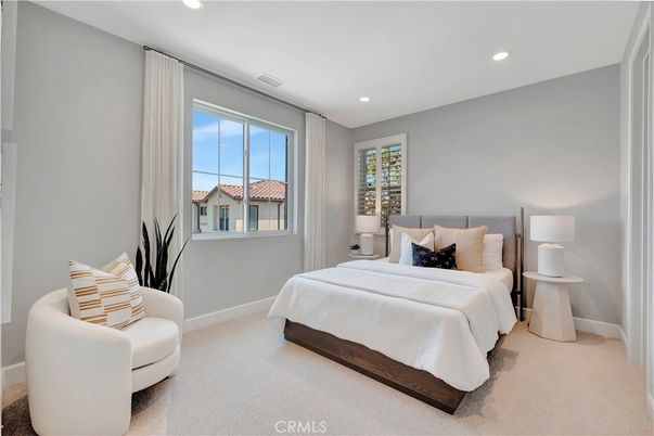 Bedroom, Interior, Recessed Lighting