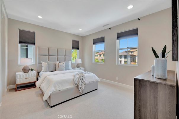 Bedroom, Interior, Recessed Lighting