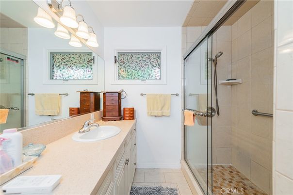 Bathroom, Dual Sink Vanities, Glass Shower, Interior