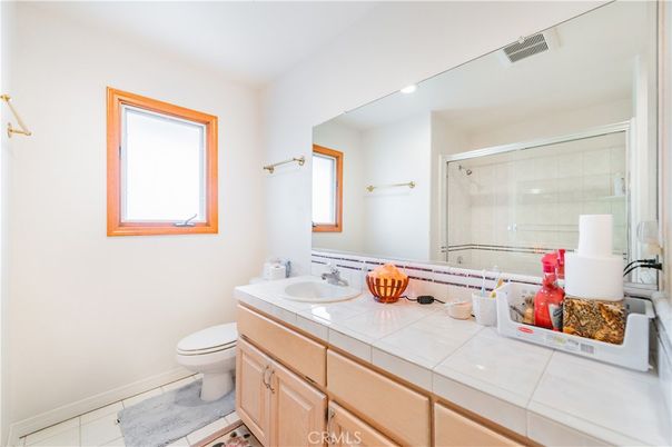 Bathroom, Glass Shower, Interior, Tile Countertops
