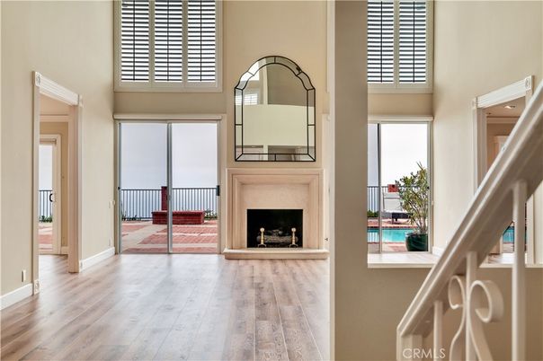 Fireplace, Interior, Wood Texture Flooring