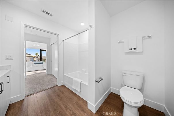 Bathroom, Bedroom, Interior, Recessed Lighting, Water, Wood Texture Flooring