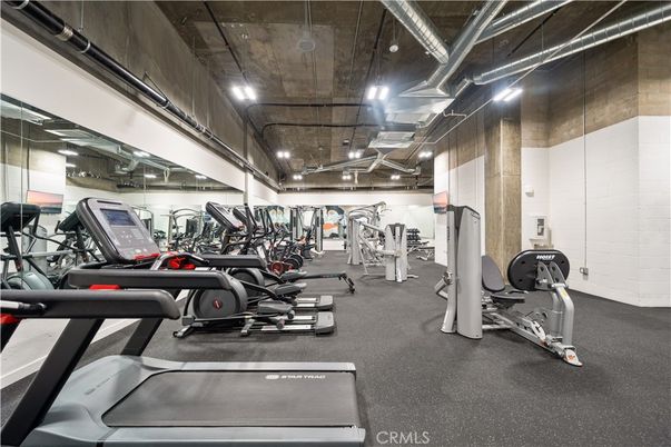 Fitness Equipment, Gym, Interior, Recessed Lighting